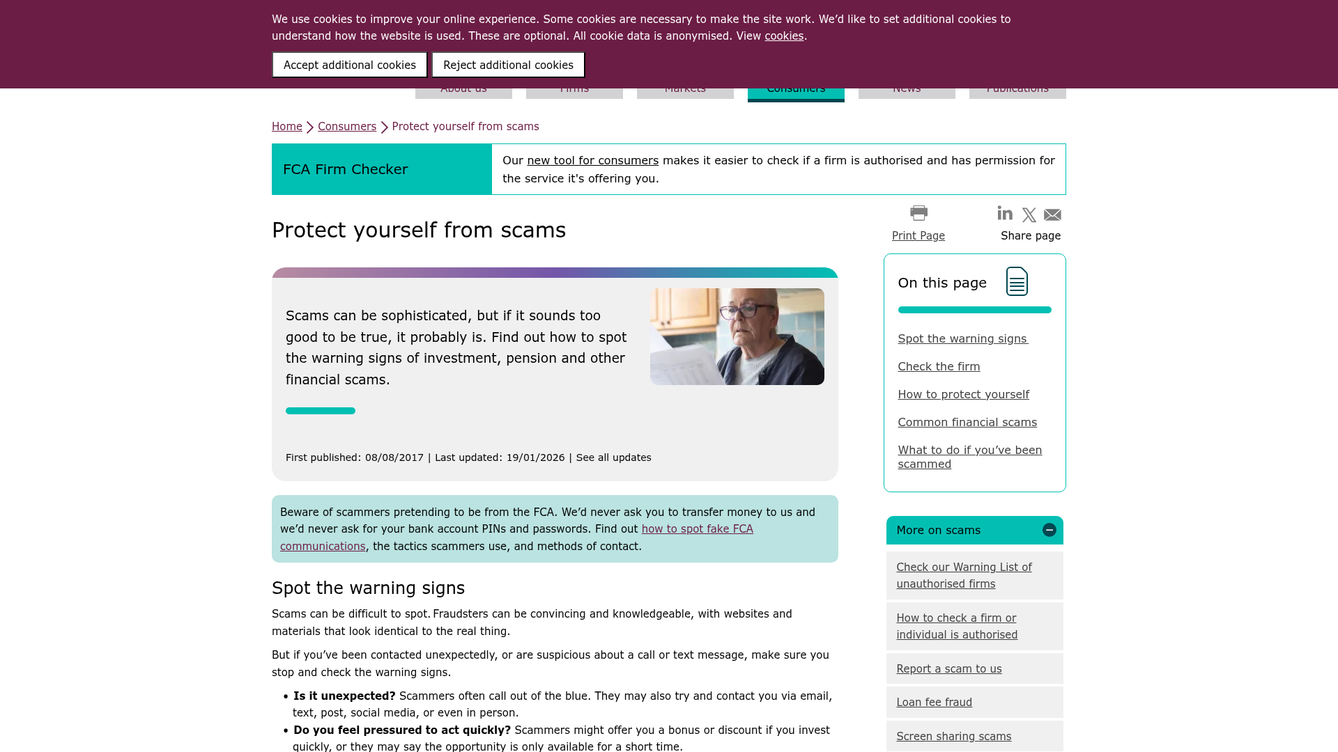 The FCA's ScamSmart consumer campaign